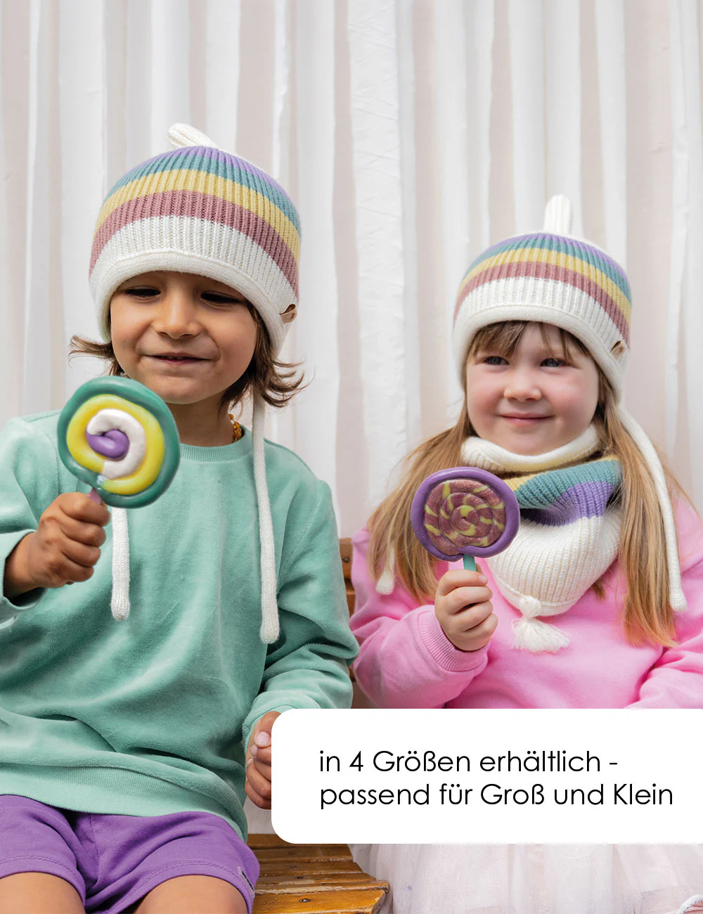 Oh Chapo Pinni Regenbogen Wolle Merino