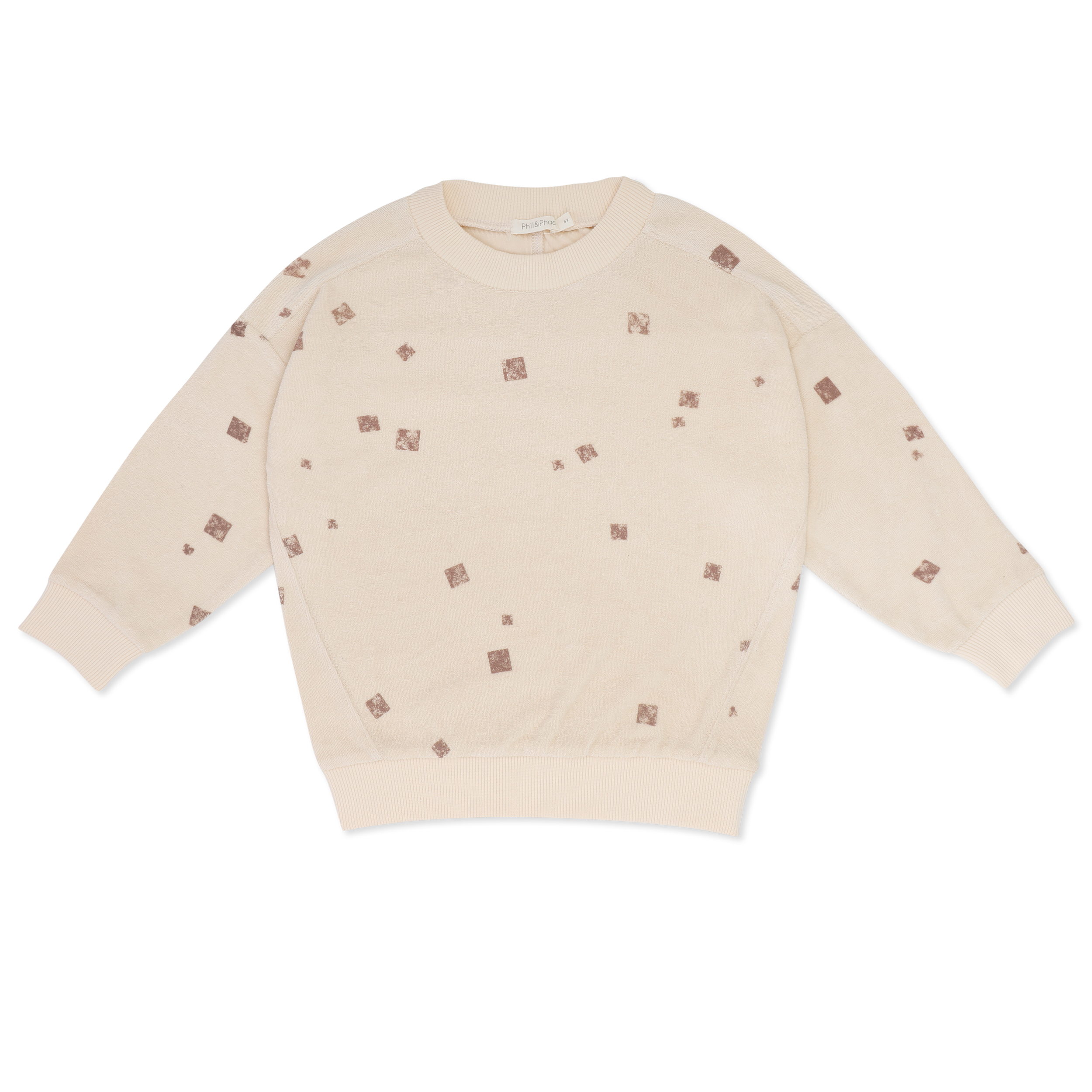 Phil&Phae Baby Frotté Sweater 'Tiles'