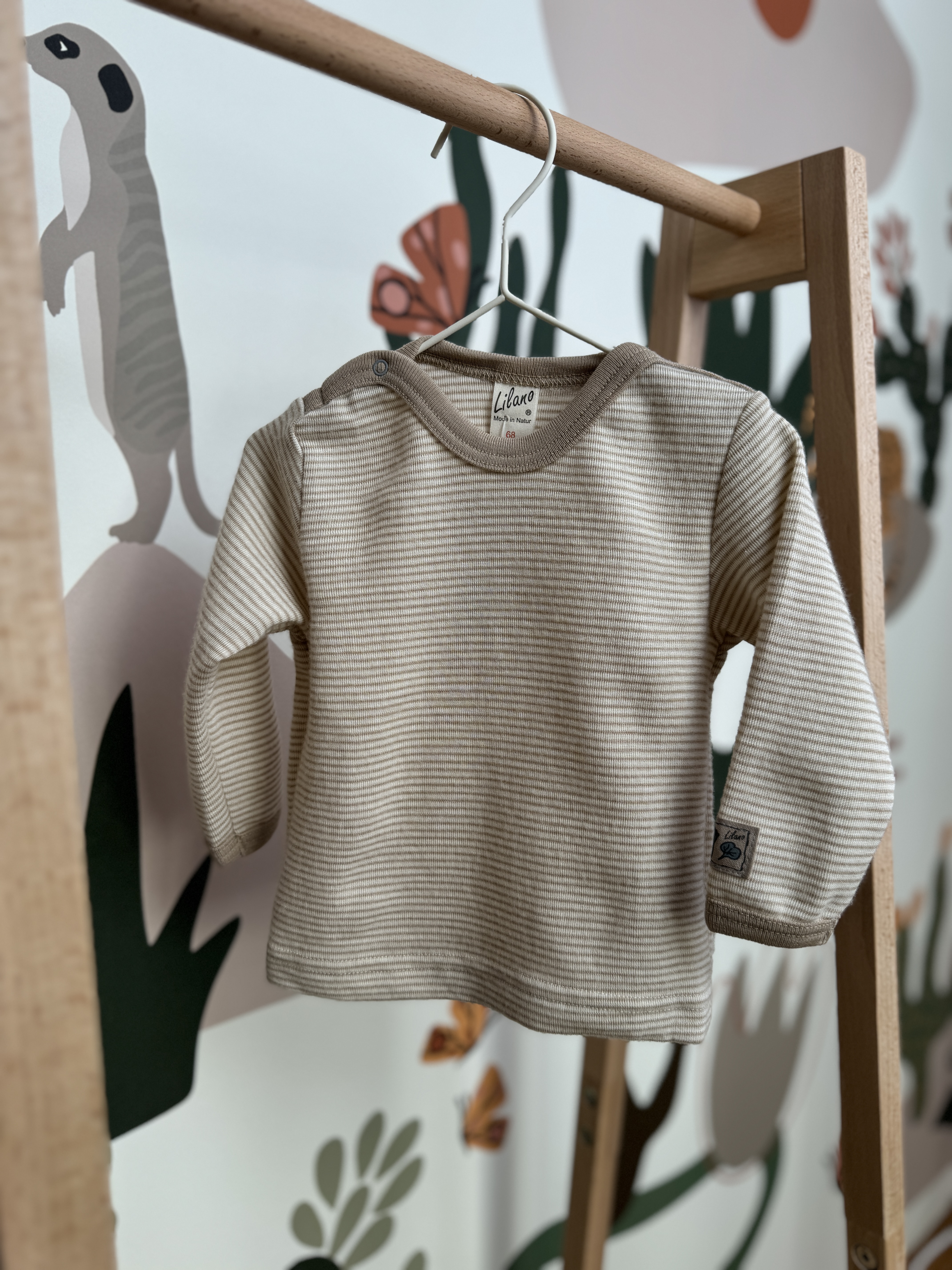 Lilano Shirt Wolle/Seide Ringel