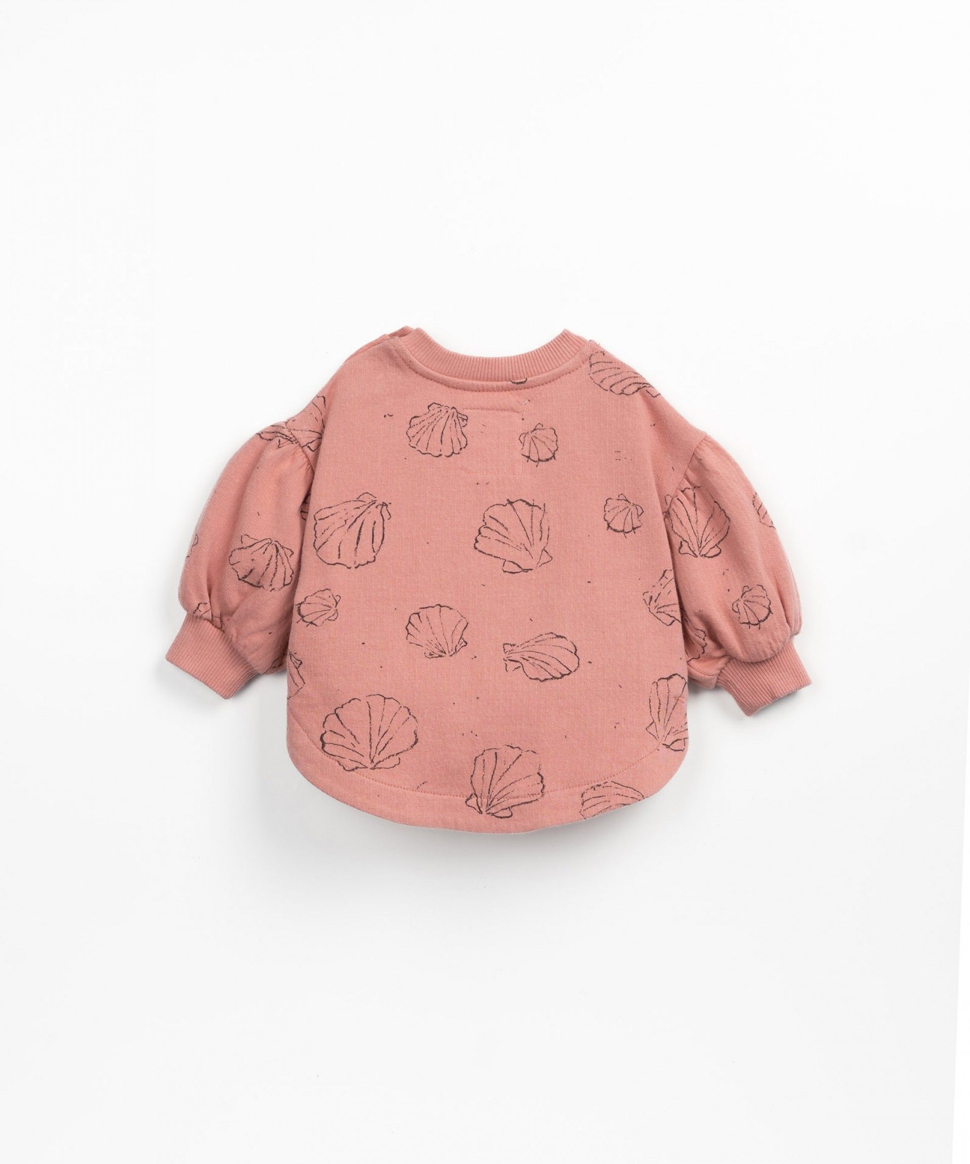 Play Up Printed Sweater Coral