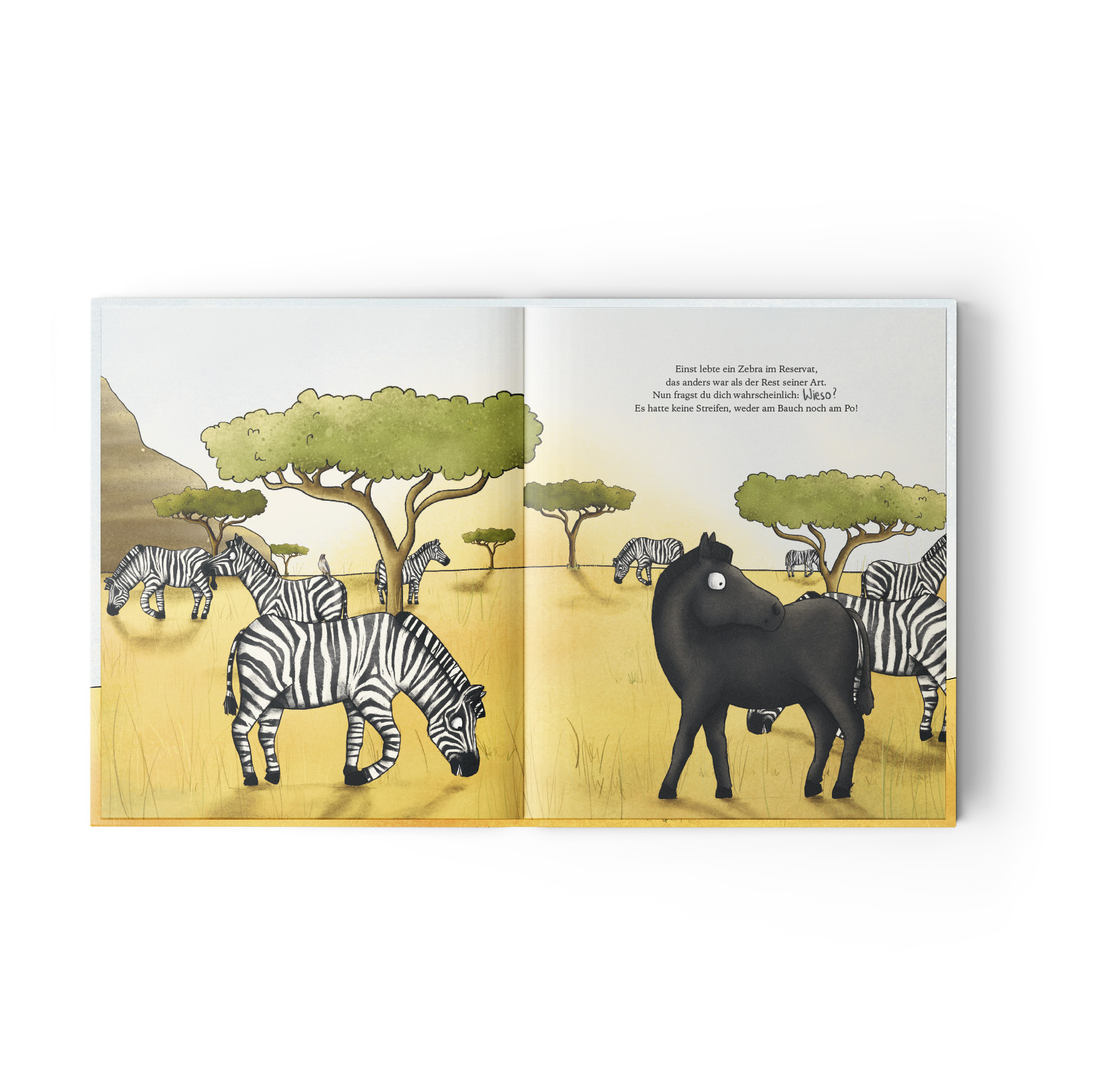 Jupitermond Verlag Kinderbuch 'Noomi, das streifenlose Zebra'