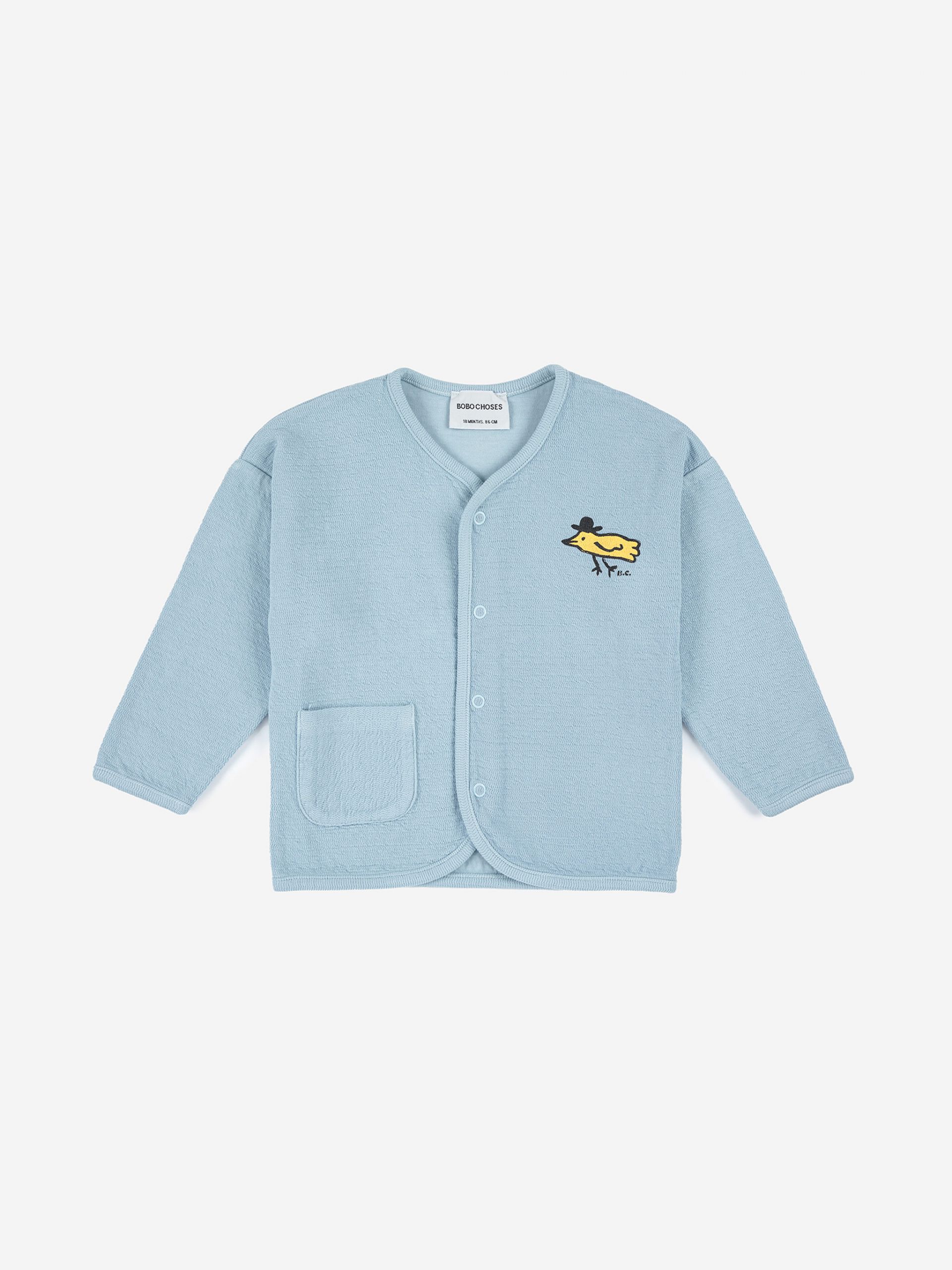 Bobo Choses Sweatshirt 'Mr Birdie Buttoned'