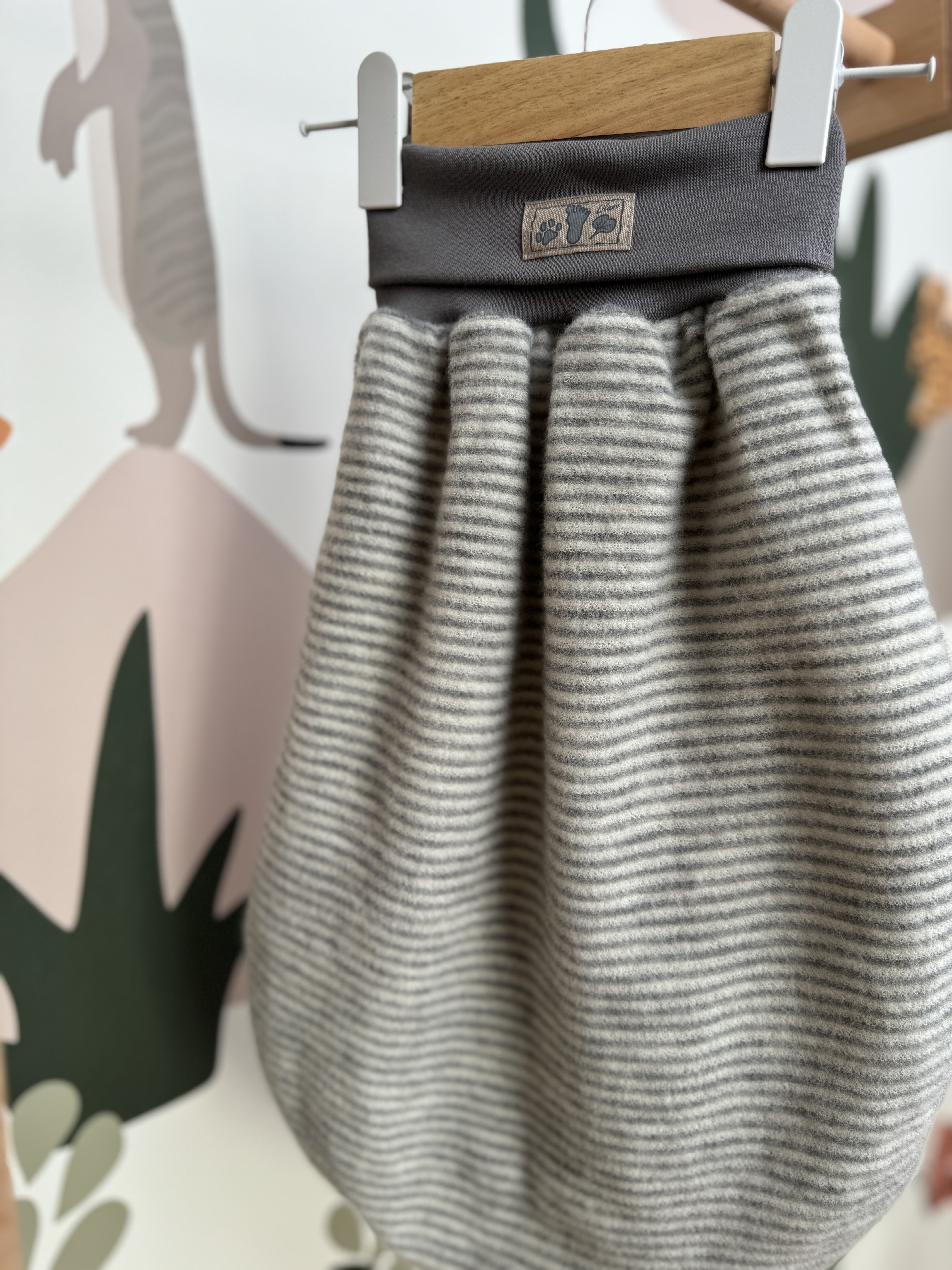 Lilano Wickelsack Wollfrotteeplüsch Ringel