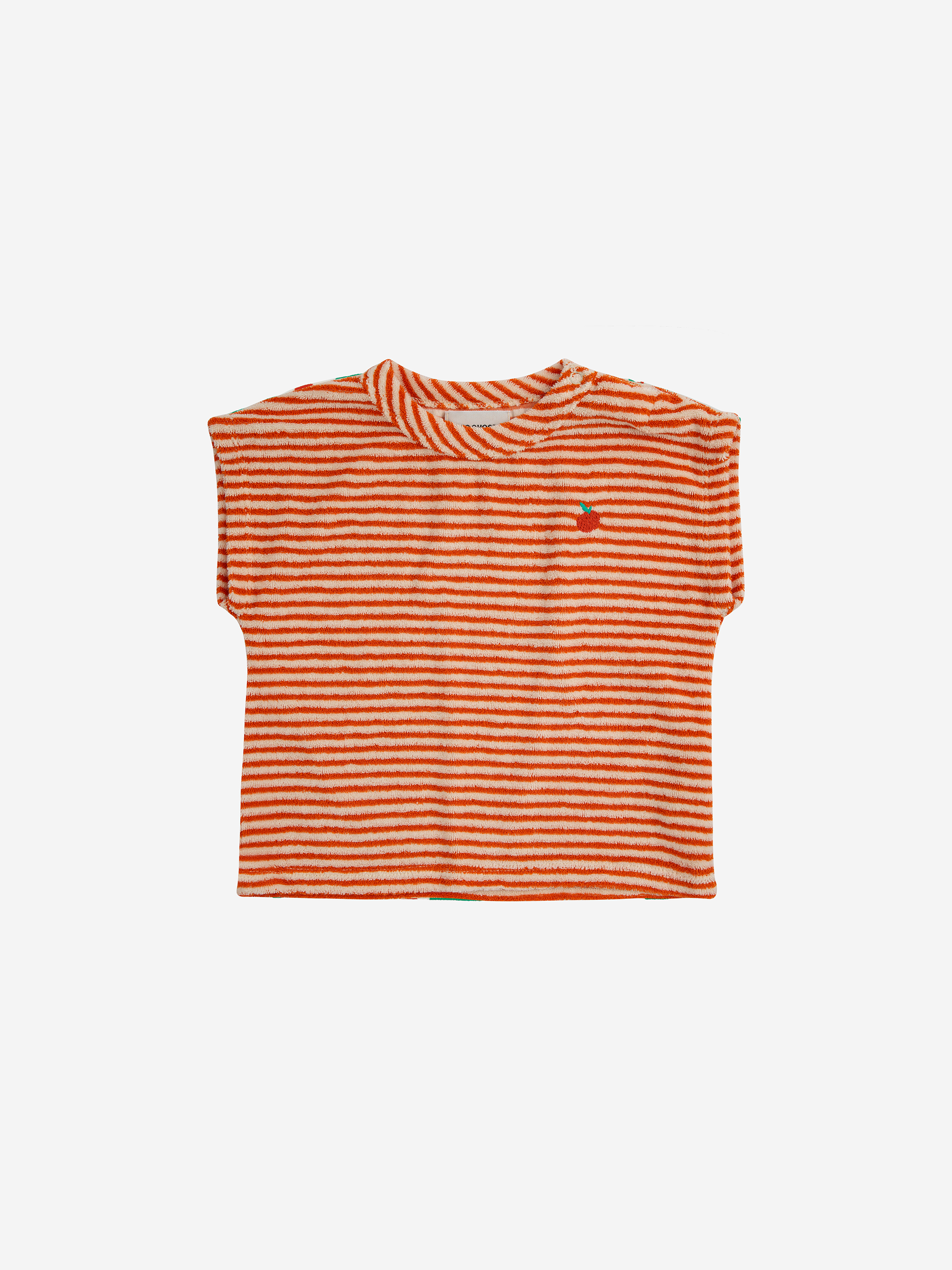 Bobo Choses Shirt 'Orange Stripes terry'
