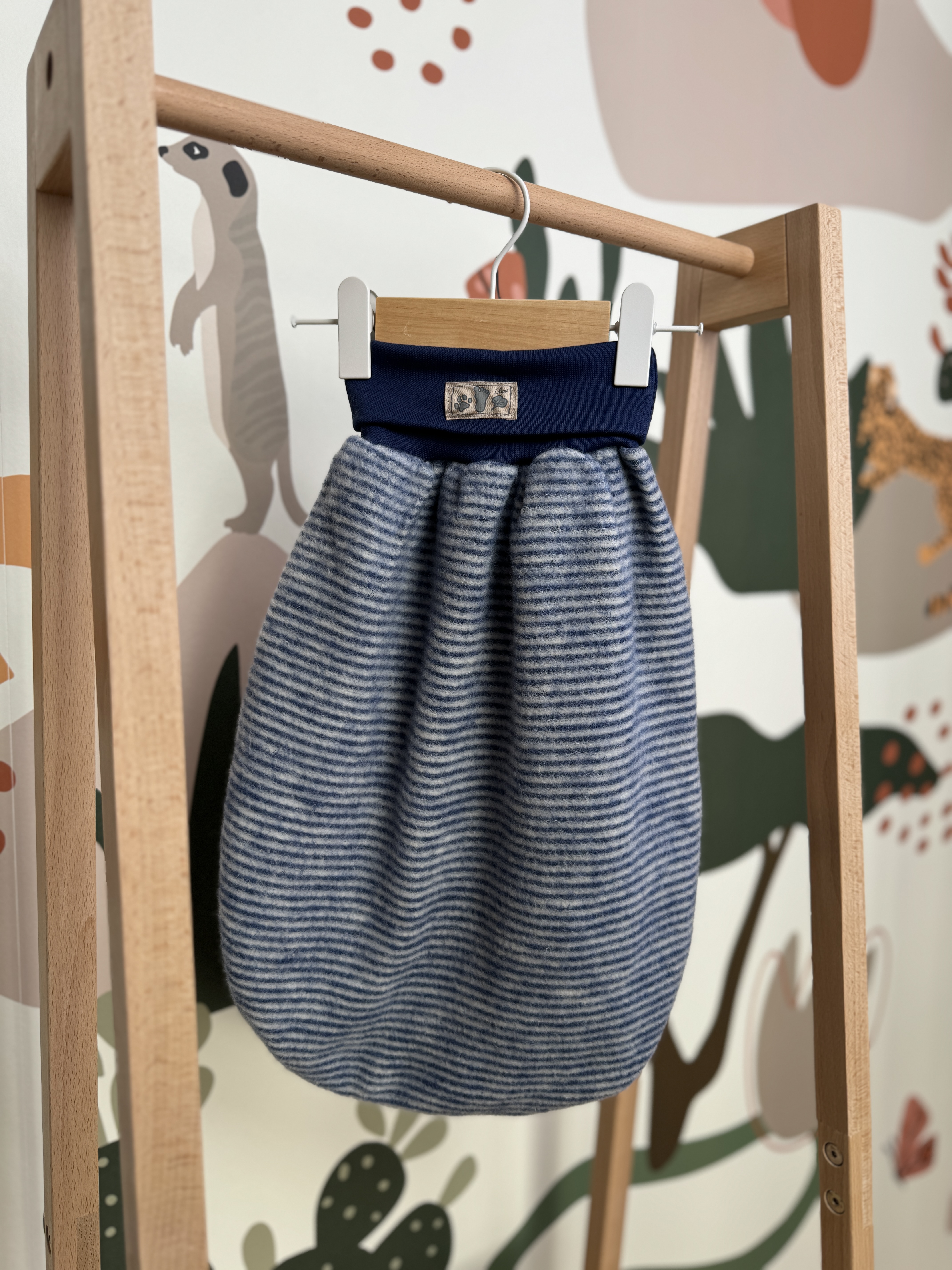 Lilano Wickelsack Wollfrotteeplüsch Ringel
