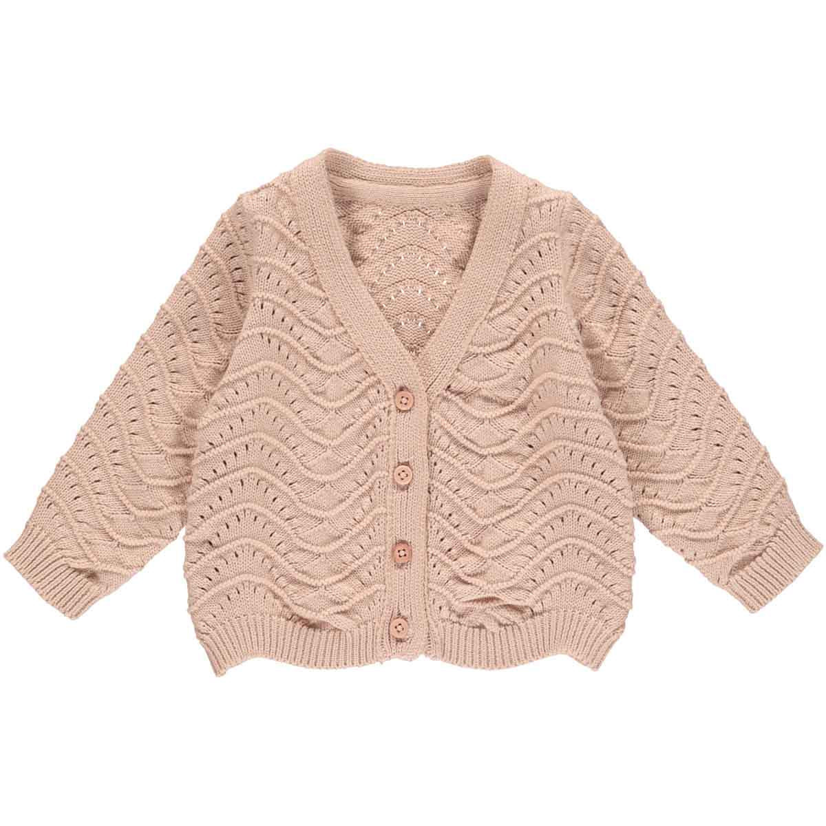 Müsli Baby Strickjacke 'Needle Out' Front