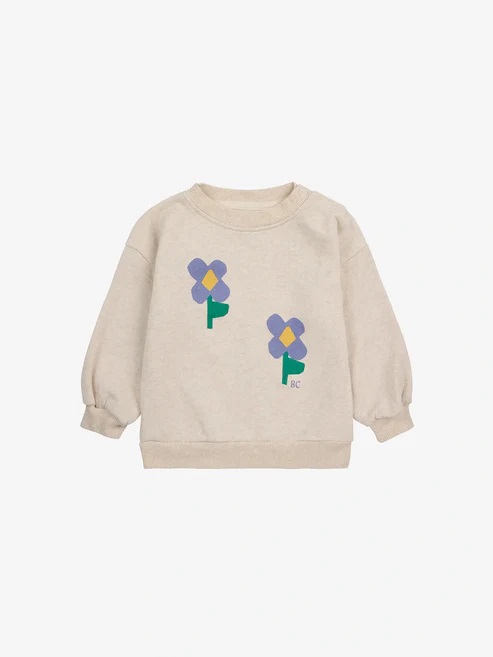 Bobo Choses Baby Pansy Flower Sweatshirt