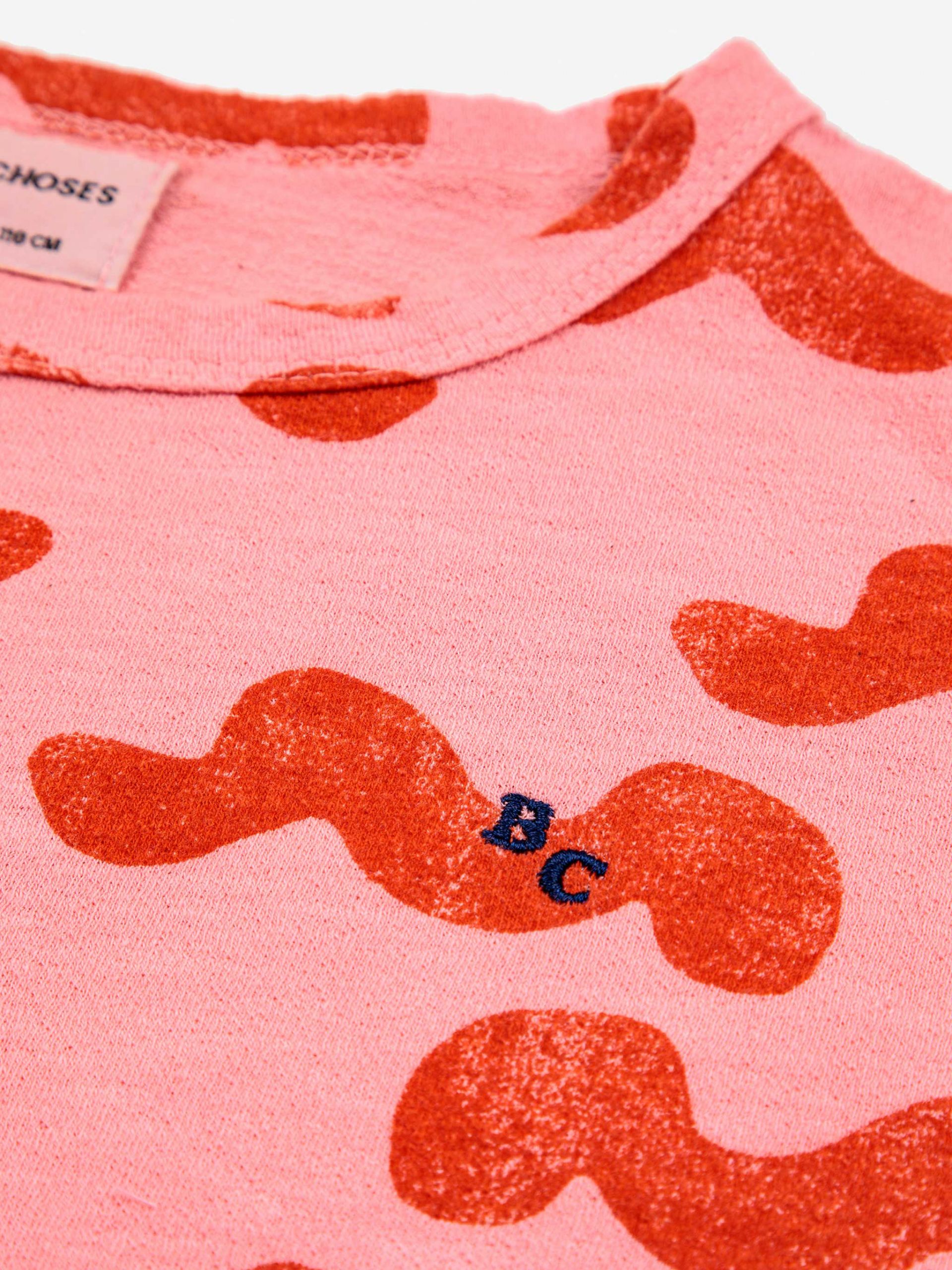 Bobo Choses Shirt 'Waves All Over Puffed'