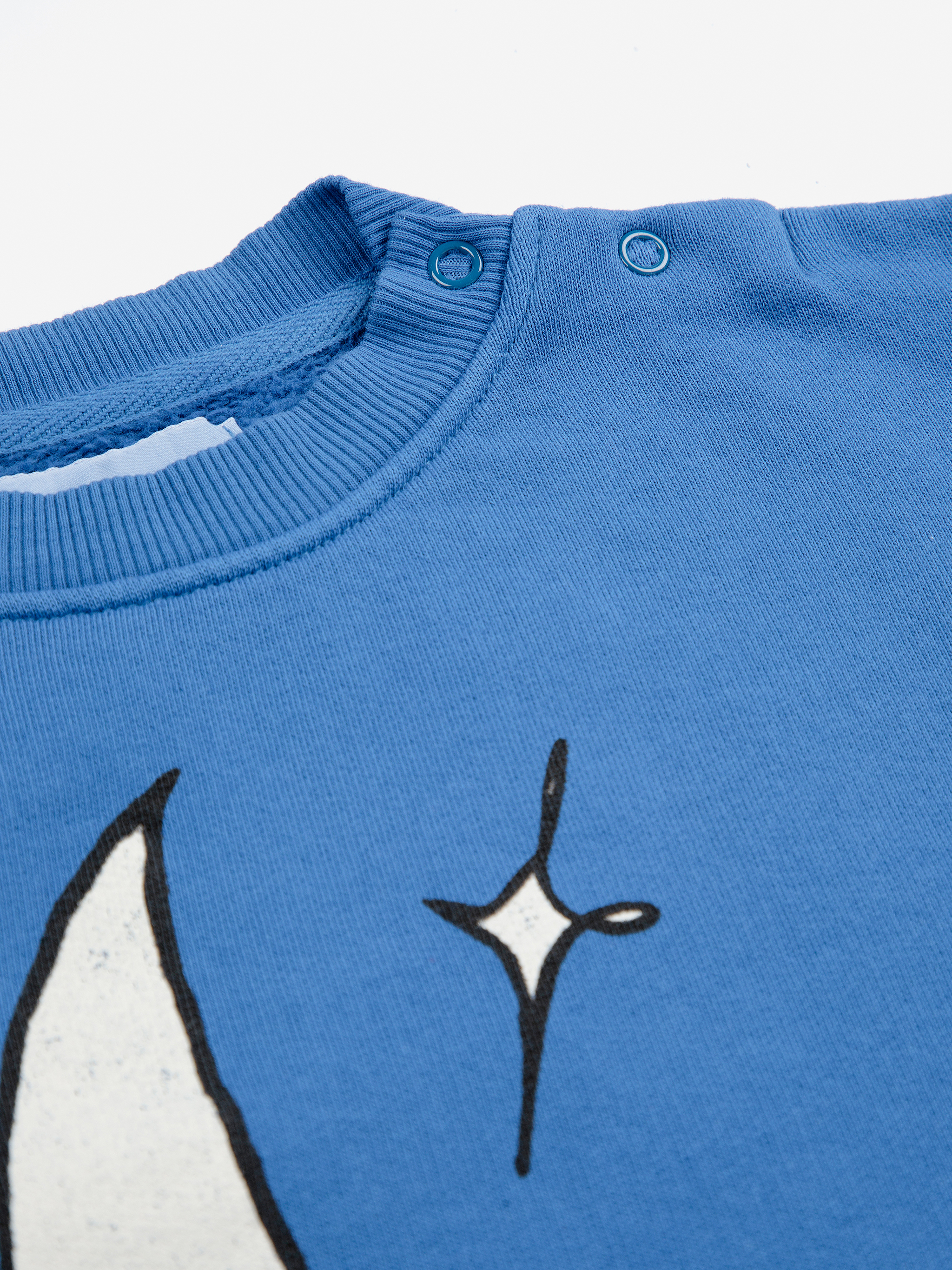 Bobo Choses Pullover Sweatshirt Beneath the Moon Bio Baumwolle Farbe Blue