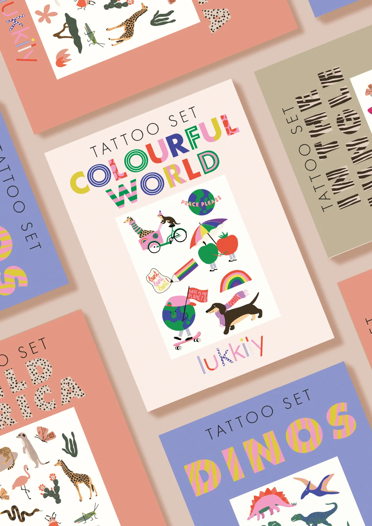Lukkily Kindertattoos 'Colorful World'