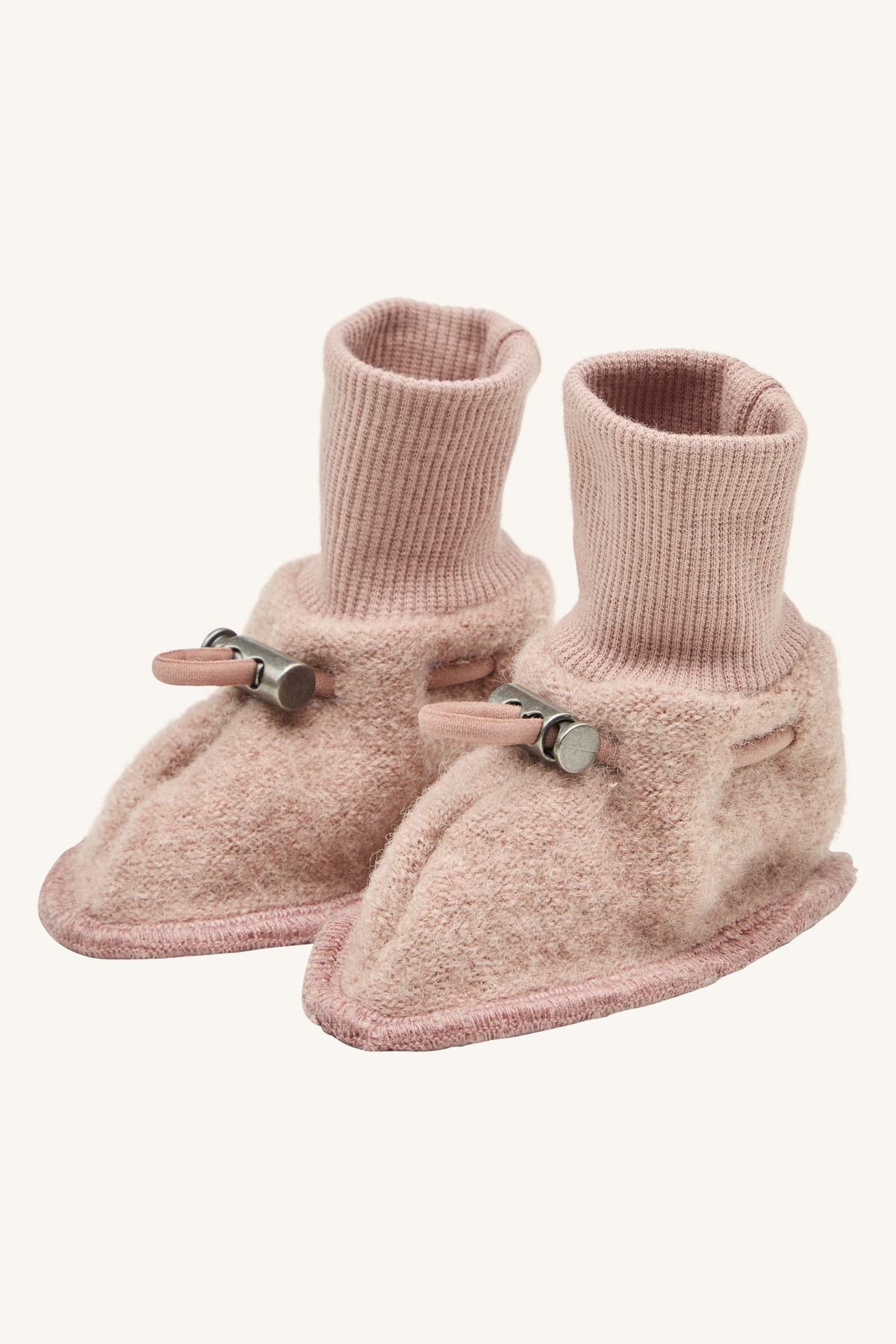 Hust and Claire Booties Schlafschuhe Felice Merinowolle Ash Rose