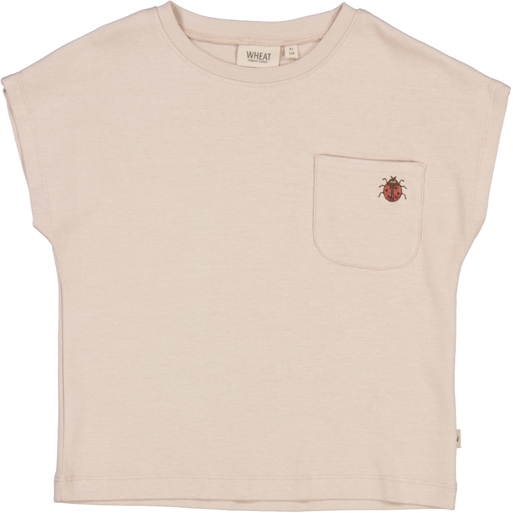 Wheat T-Shirt 'Ladybug Embroidery'