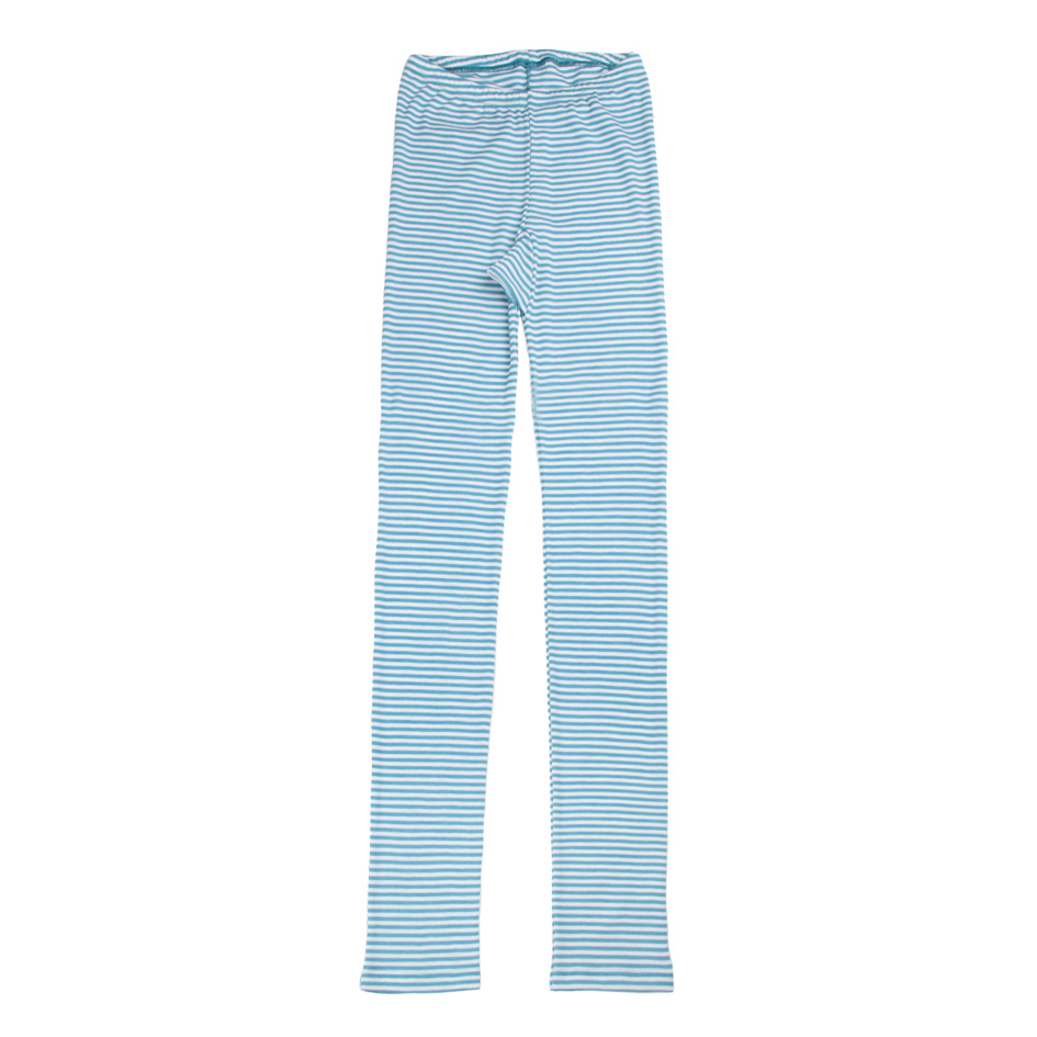 Joha Leggings Unterwäsche Wolle Seide Farbe Blau Ringel