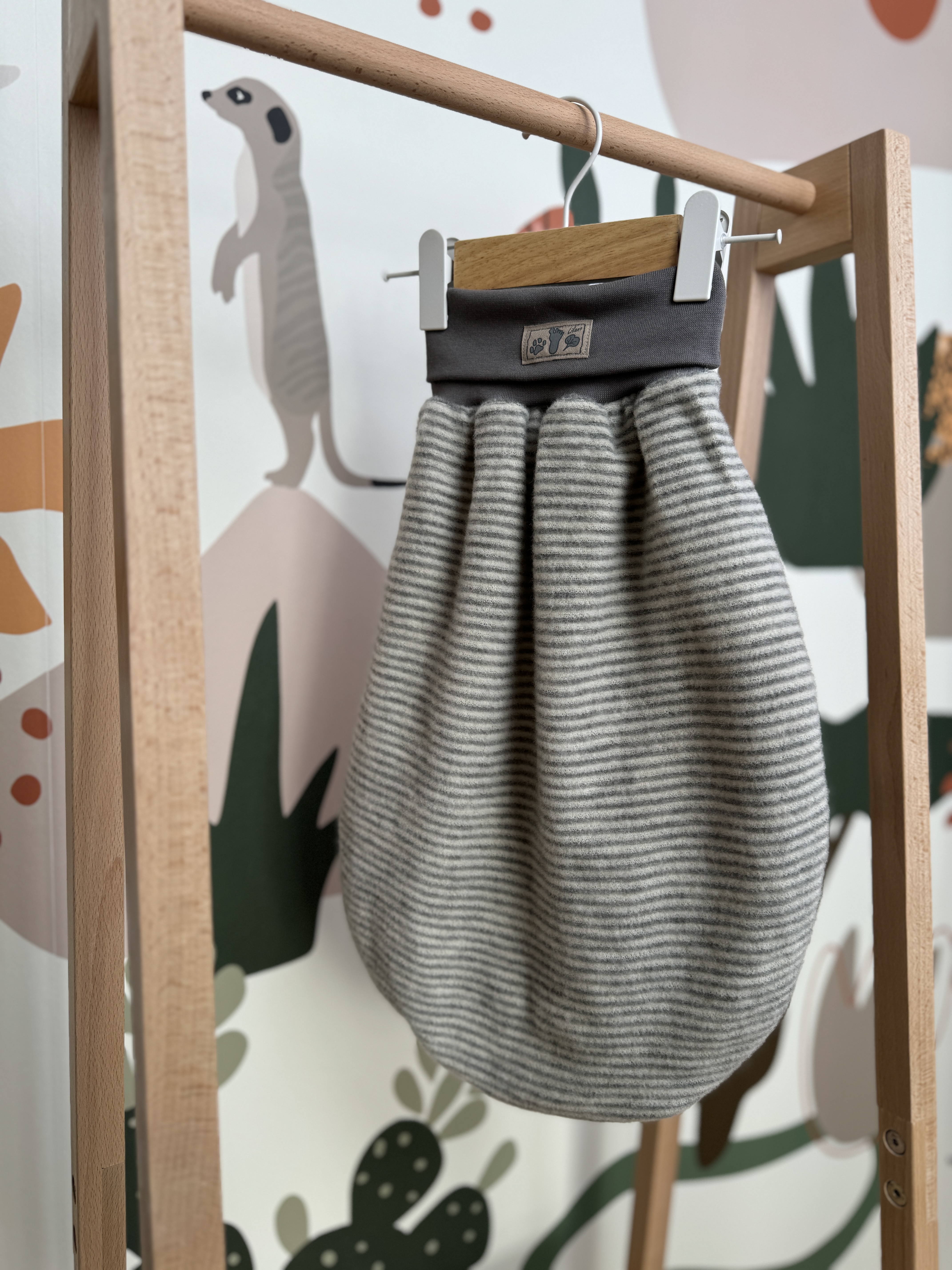 Lilano Wickelsack Wollfrotteeplüsch Ringel