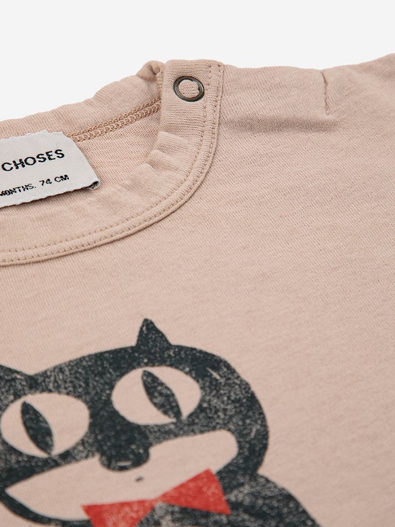 Bobo Choses Shirt 'Cat O'Clock', Gr. 3-6M