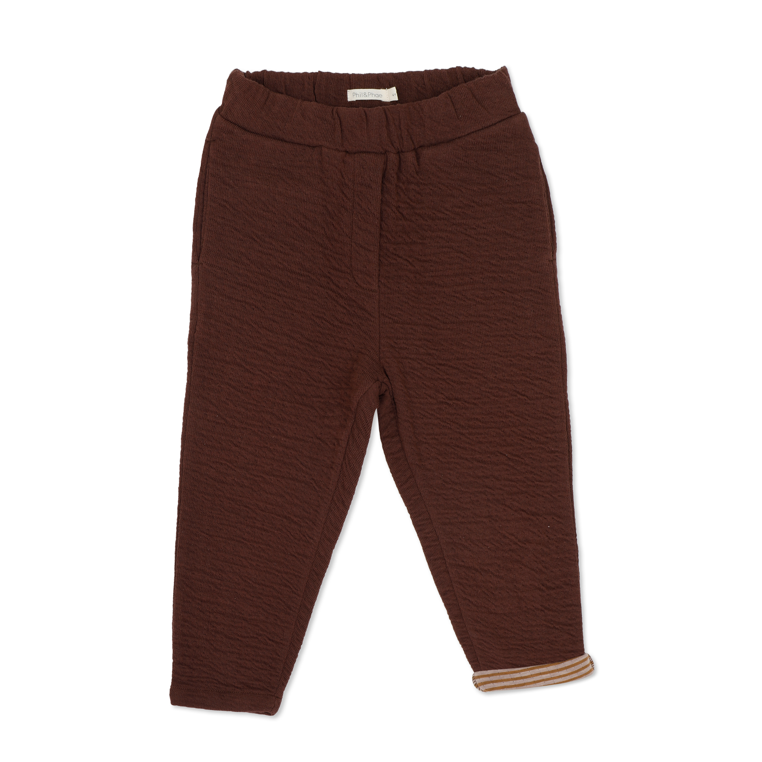 Phil and Phae loose Pants Hose Baggy Fit Burnt Umber Bio Baumwolle