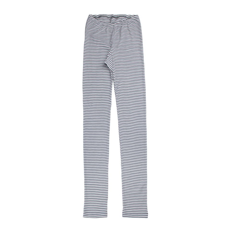 Joha Leggings Unterwäsche Wolle Seide Farbe Dunkelgrau Ringel