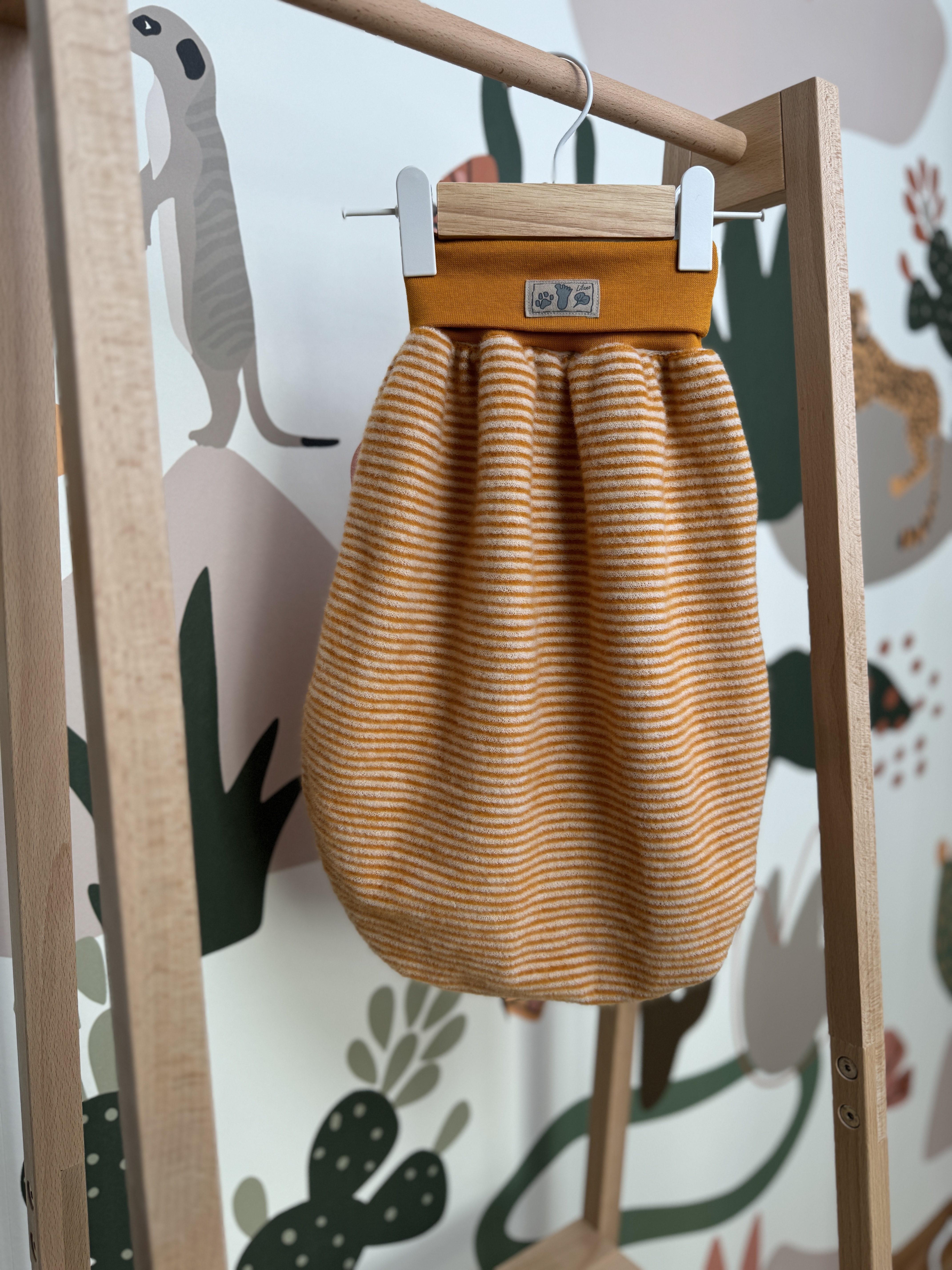 Lilano Wickelsack Wollfrotteeplüsch Ringel