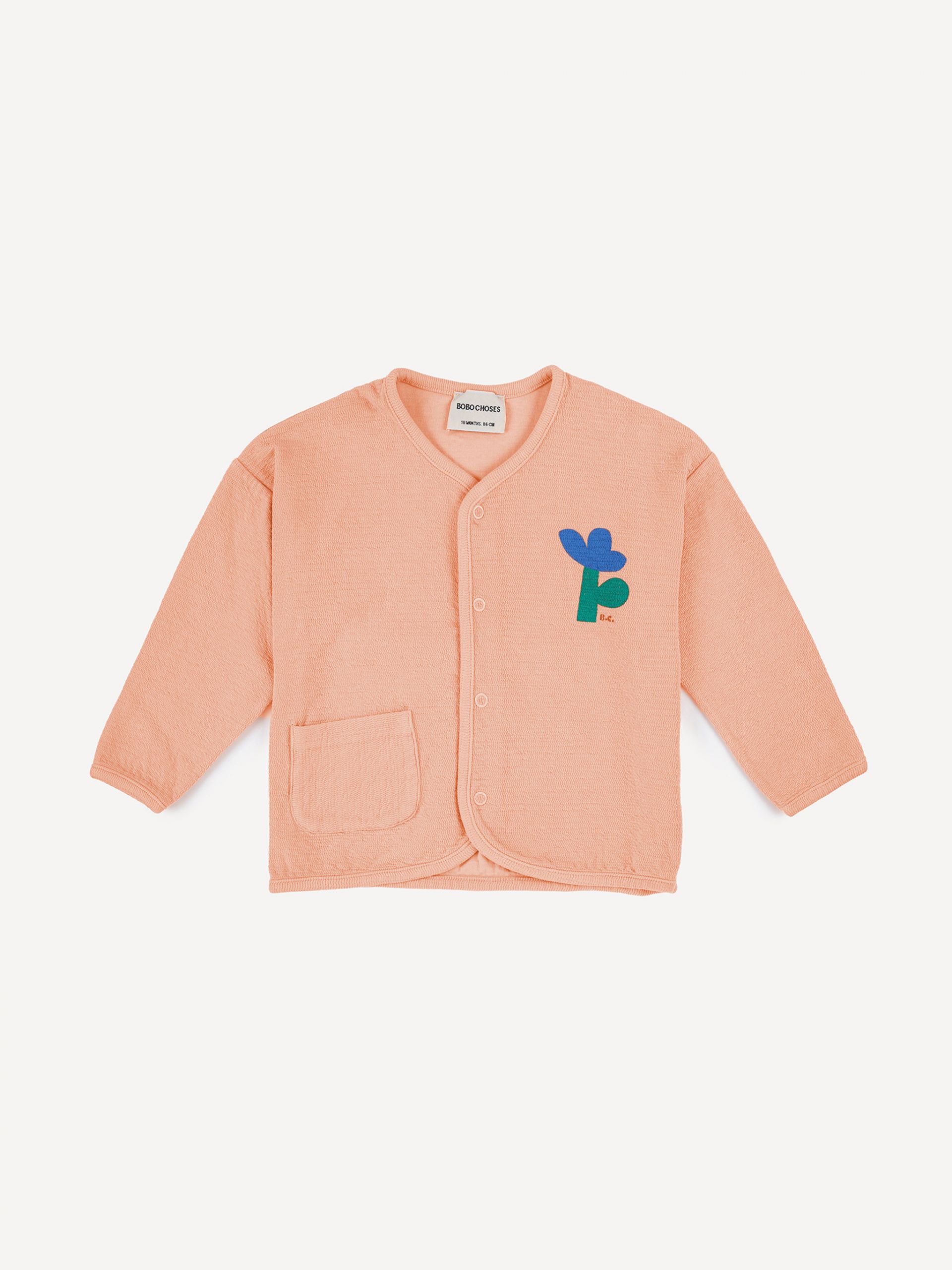 Bobo Choses Sweatshirt 'Sea Flower Buttoned'