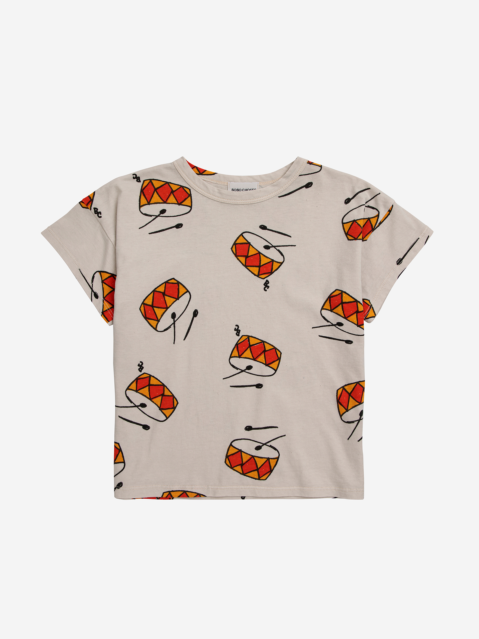 Bobo Choses Shirt 'Play the Drum all over'