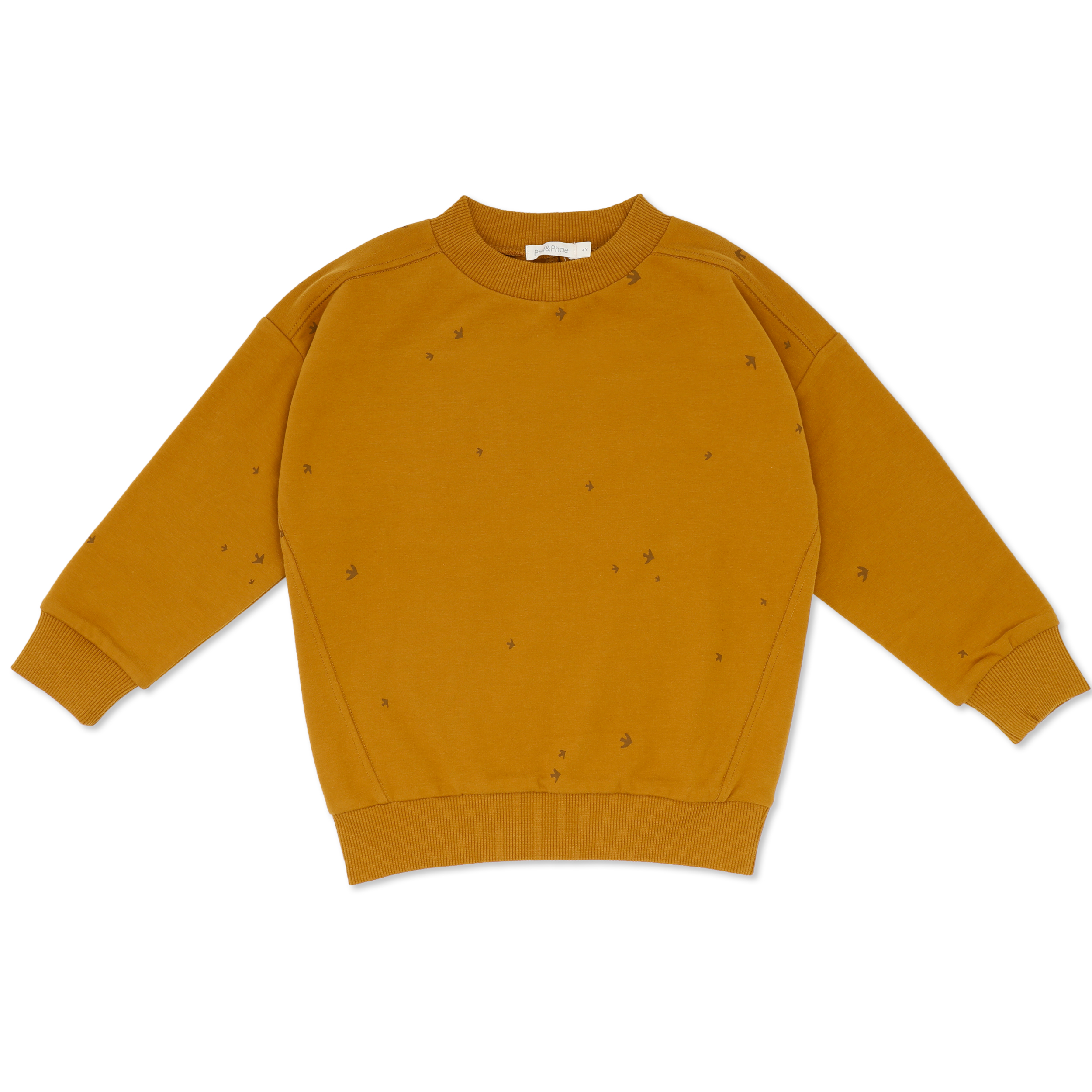 Phil and Phae Oversized Sweater Starlings Farbe Gold Ochre