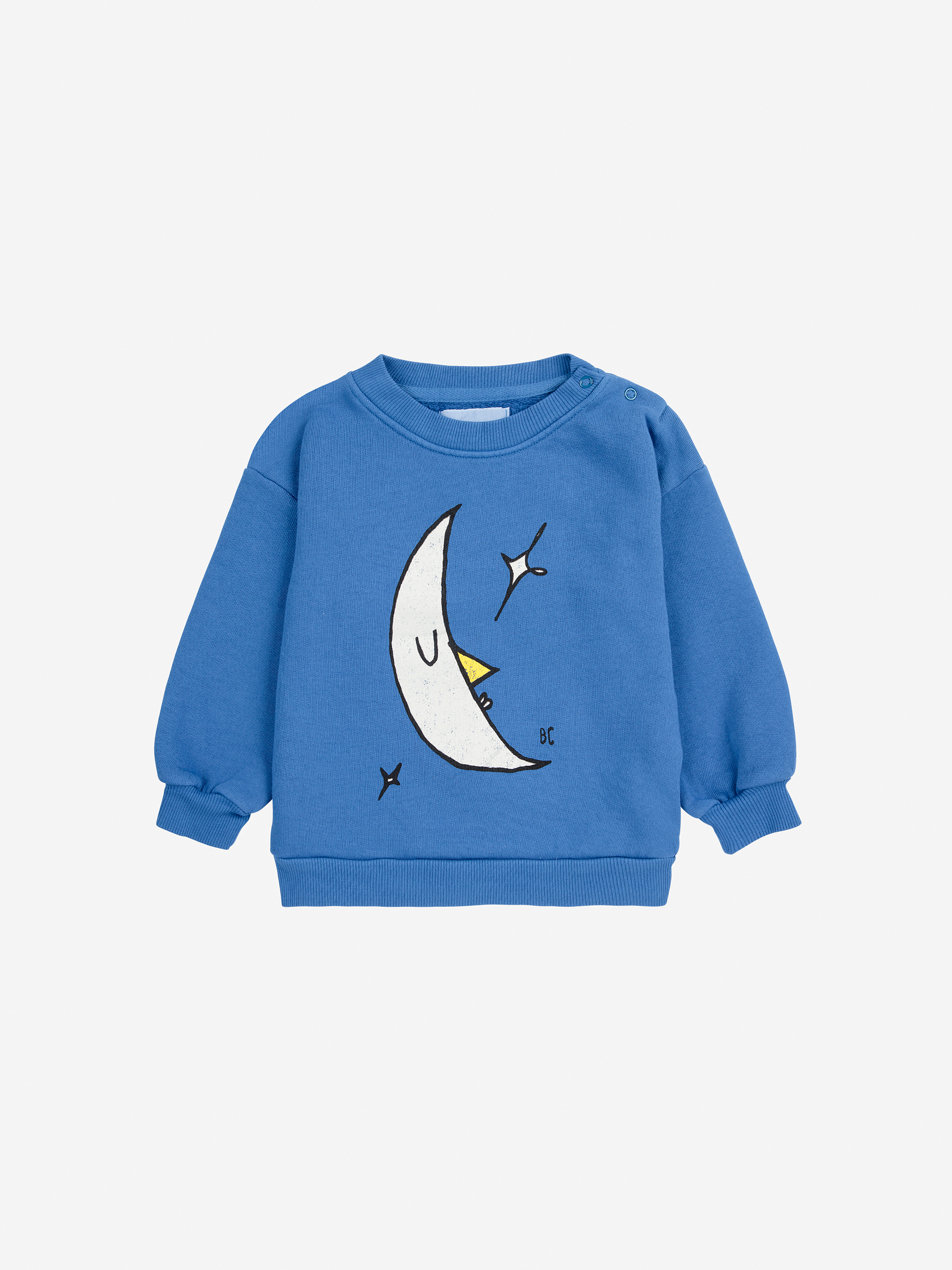 Bobo Choses Pullover Sweatshirt Beneath the Moon Bio Baumwolle Farbe Blue