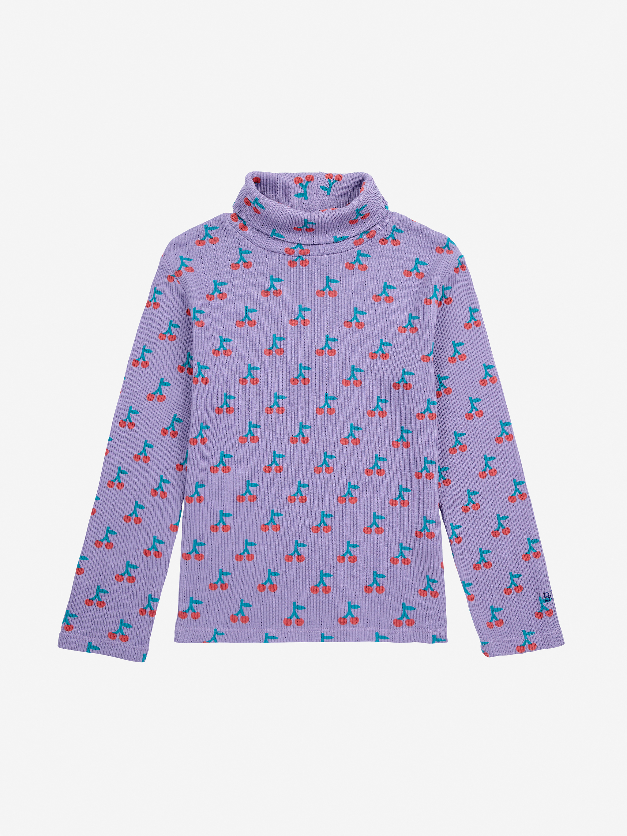 Bobo Choses T Shirt Rollkragen Cherry All Over Print Longsleeve Lavender