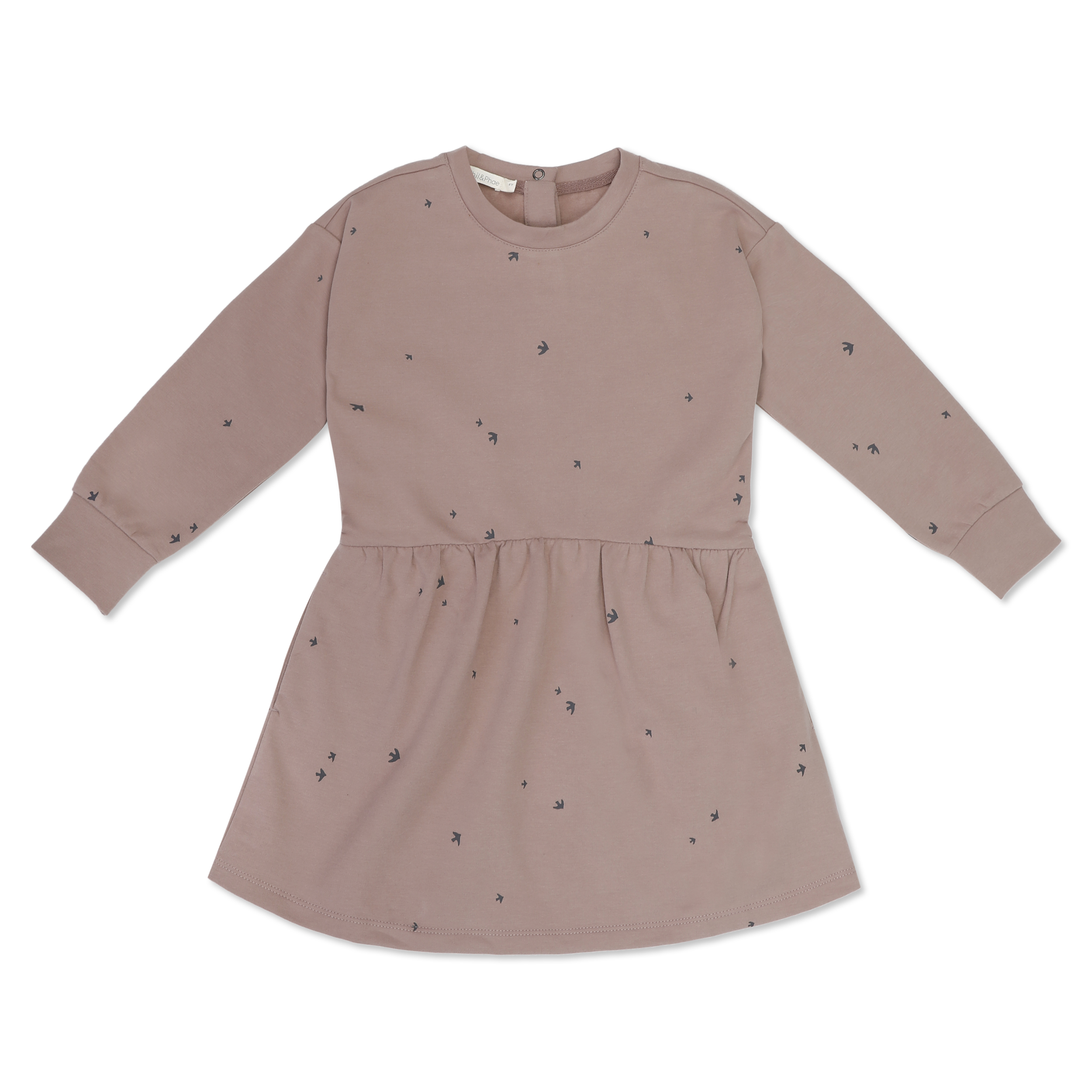 Phil and Phae Oversized Sweat Dress Starlings Kleid Bio Baumwolle Dust